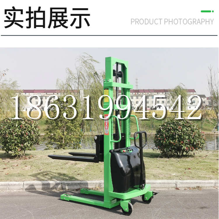 甘孜县电动叉车堆高车液压铲车电瓶1吨2吨站驾步行式小型全自动叉车